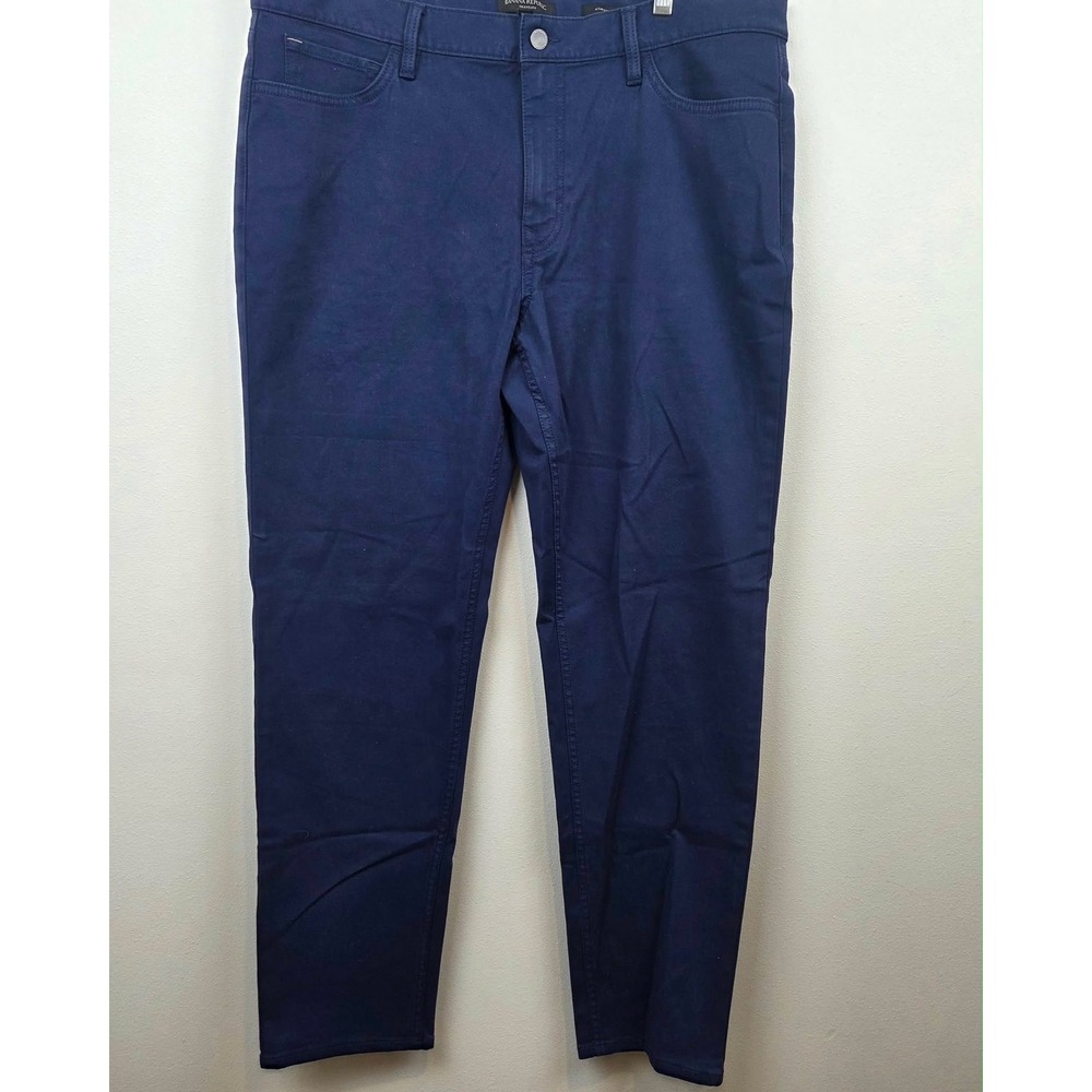 Banana Republic Traveler Pants Mens 36x32 Navy Blue Athletic Tapered Fit Chino